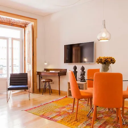 דירה Charming Flat With Balconies Chiado District 2 Bedrooms & Ac 19th Century Building ליסבון